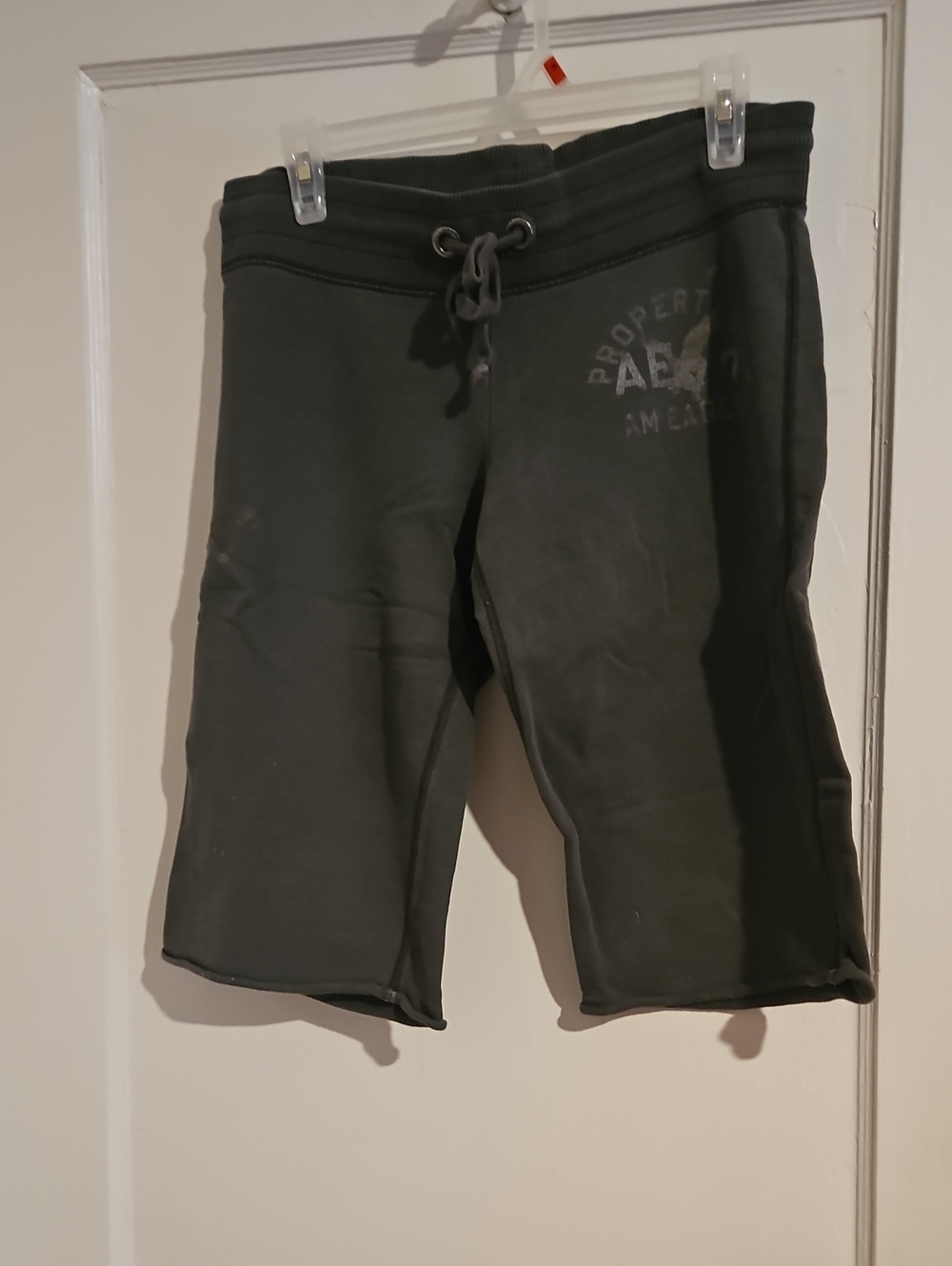 American Eagle Outfitters Dark Gray Athletic Drawstring Shorts Size Small